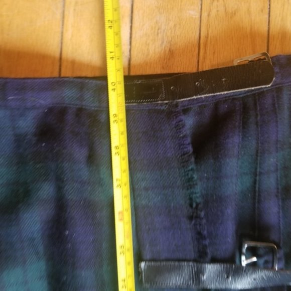 Vintage Wool Plaid Skirt Campbell Black Watch Tartan - Picture 4 of 4